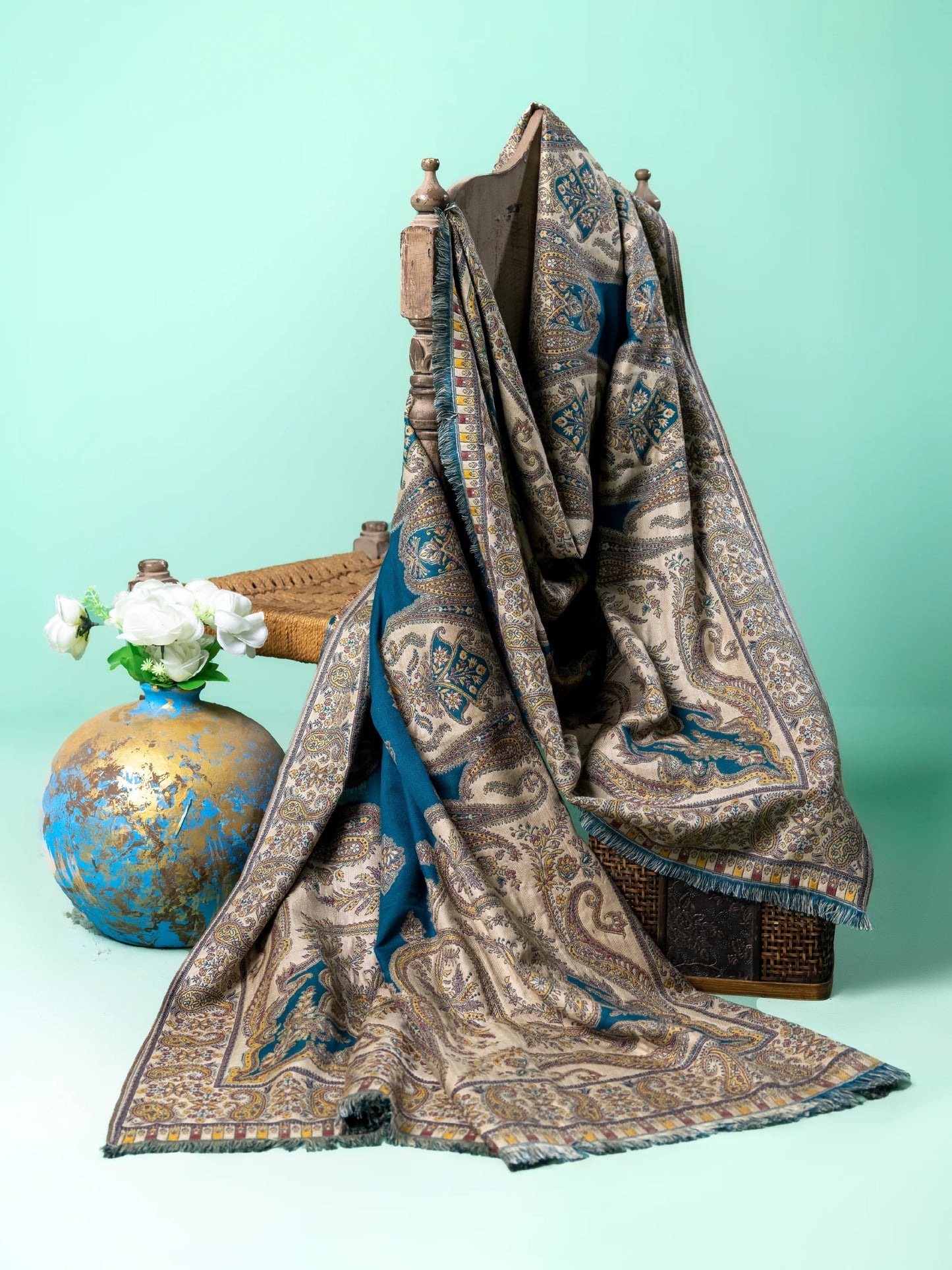Cinq - MEHERMA | Hand Woven Kashmiri Shawl