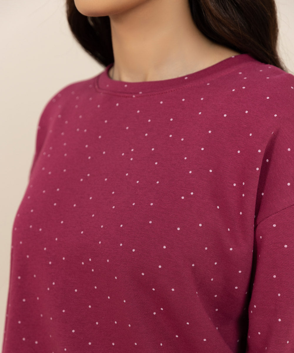 Sapphire - Polka Dots Printed Sweatshirt