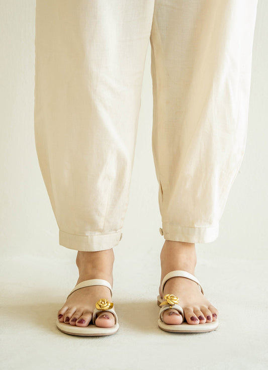 Beige Tapered Pant