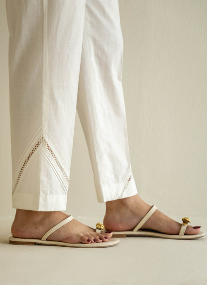 White Pintex Pant