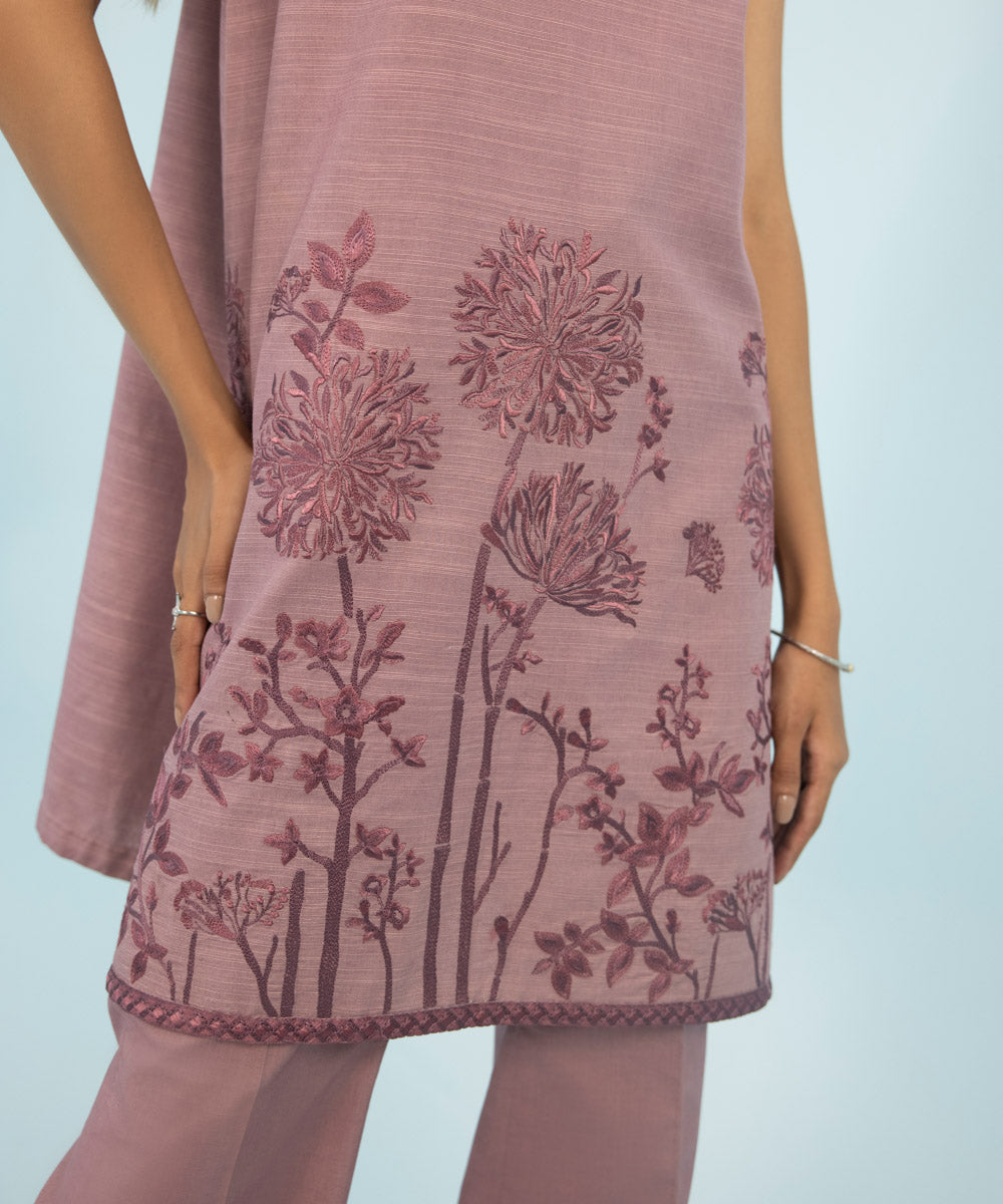 Sapphire - 2 Piece - Embroidered Light Khaddar Suit