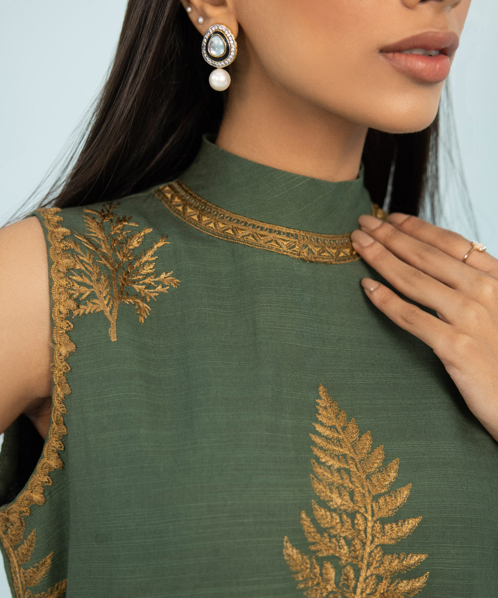 Sapphire - 2 Piece - Embroidered Cambric Suit