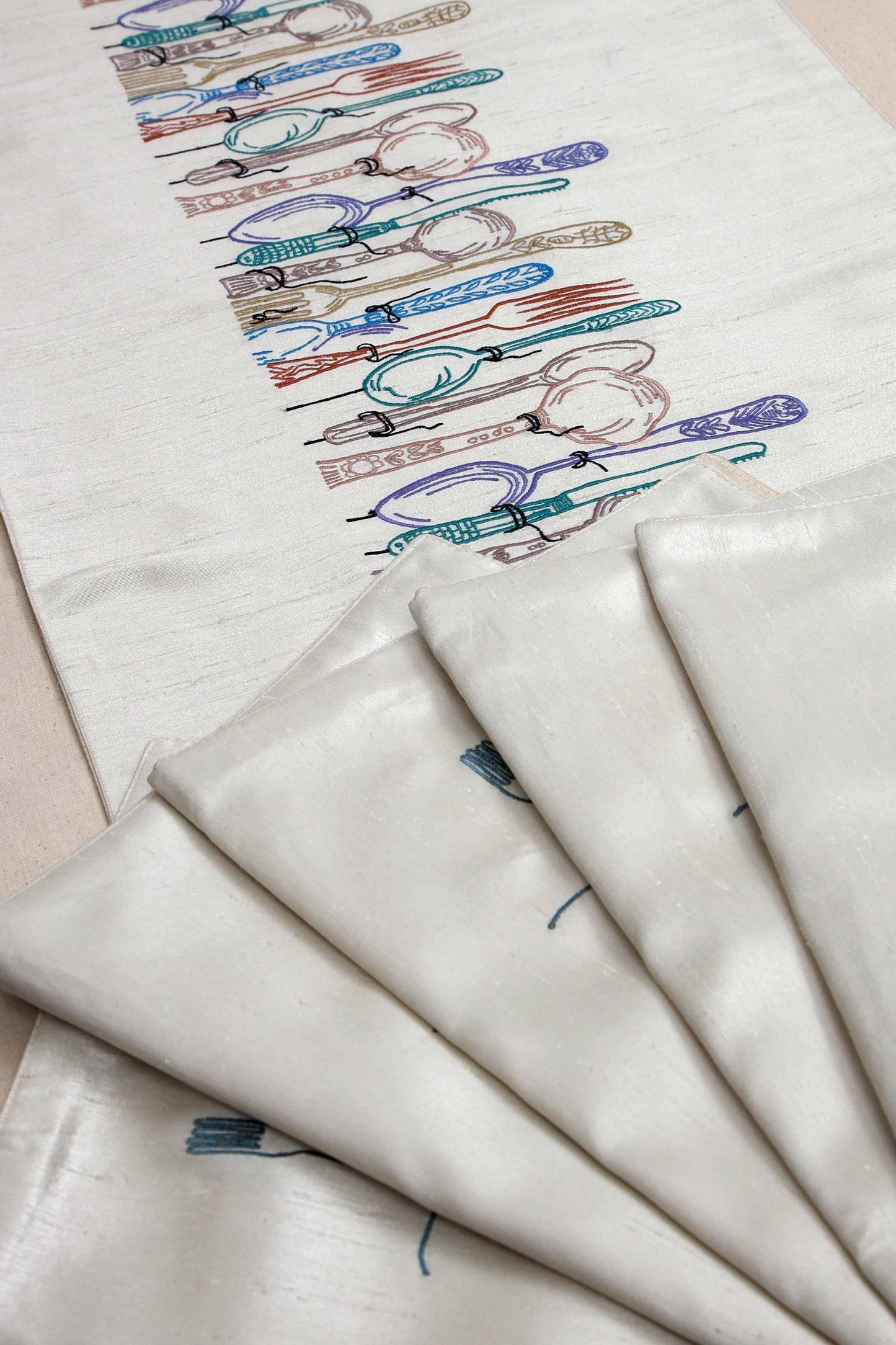 Nishat Linen - Table Runner Set TR23-04 -7 Piece