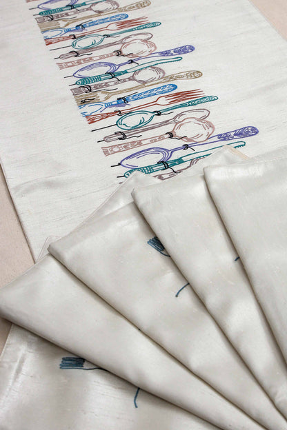 Nishat Linen - Table Runner Set TR23-04 -7 Piece