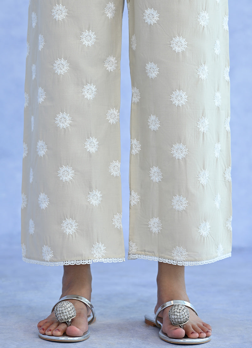 Schiffli Embroidered Pant