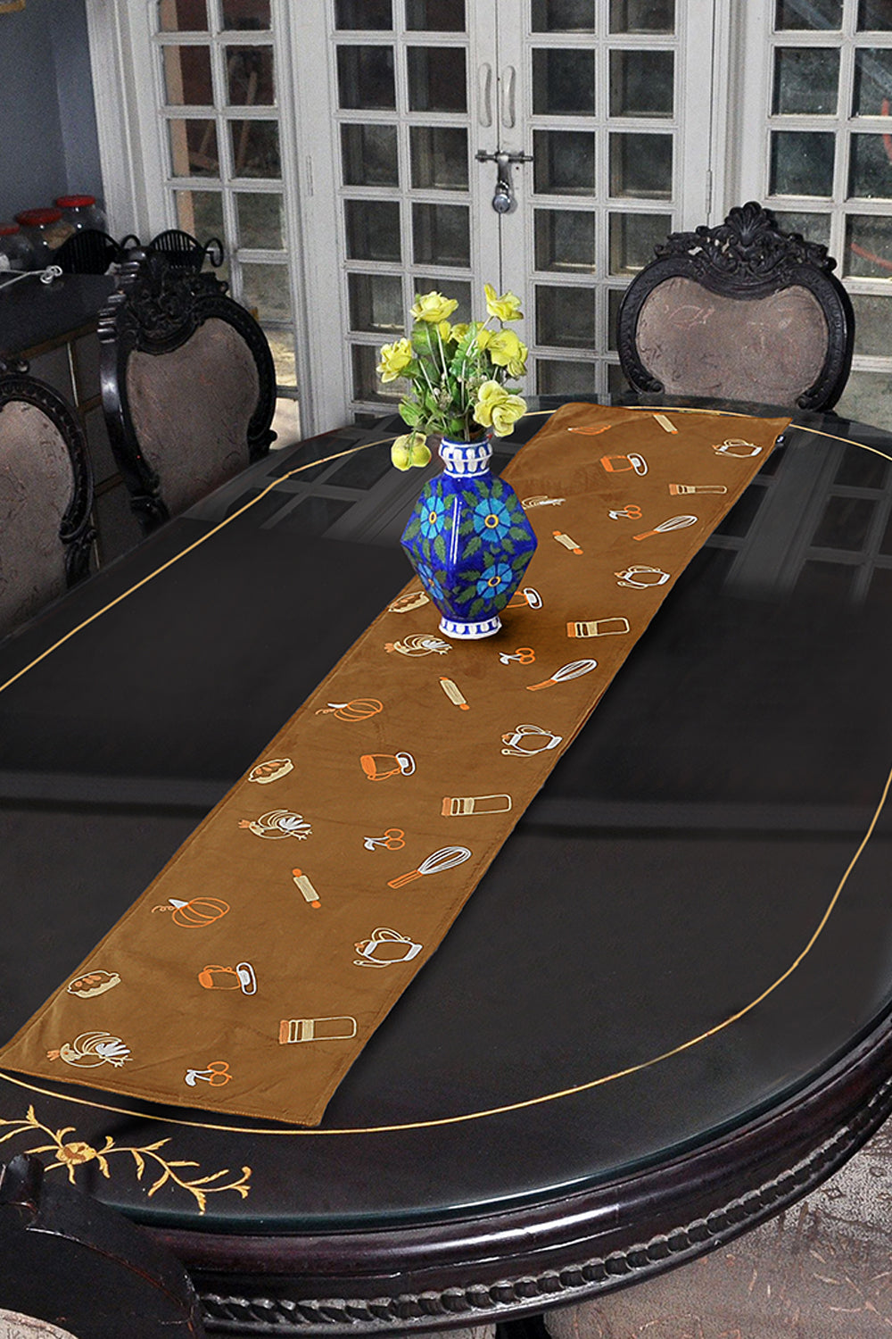 Nishat Linen - Safa Embroidered Table Runner 1PC