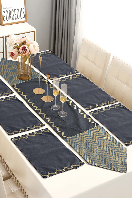 Nishat Linen - Tanger Table Runner Set - 7 Piece