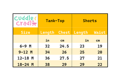 Cuddle & Cradle - Set of Tank-top and Shorts (Dino)