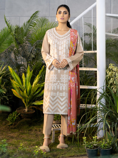 Limelight - 2 Piece Jacquard Suit-Embroidered (Unstitched)