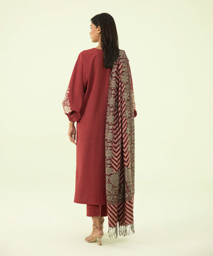 Sapphire - 3 Piece - Embroidered Khaddar Suit