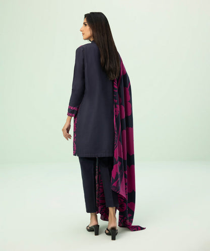 Sapphire - 3 Piece - Embroidered Khaddar Suit