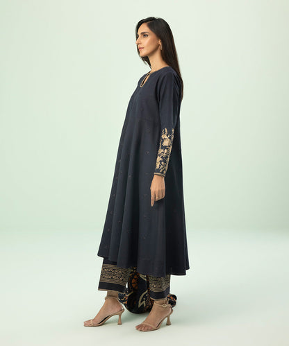 Sapphire - 3 Piece - Embroidered Khaddar Suit