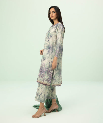 Sapphire - 3 Piece - Embroidered Khaddar Suit