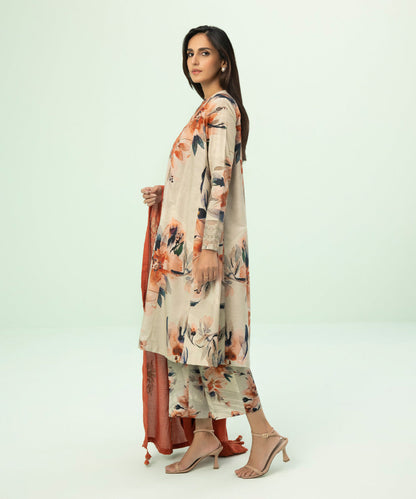 Sapphire - 3 Piece - Embroidered Khaddar Suit