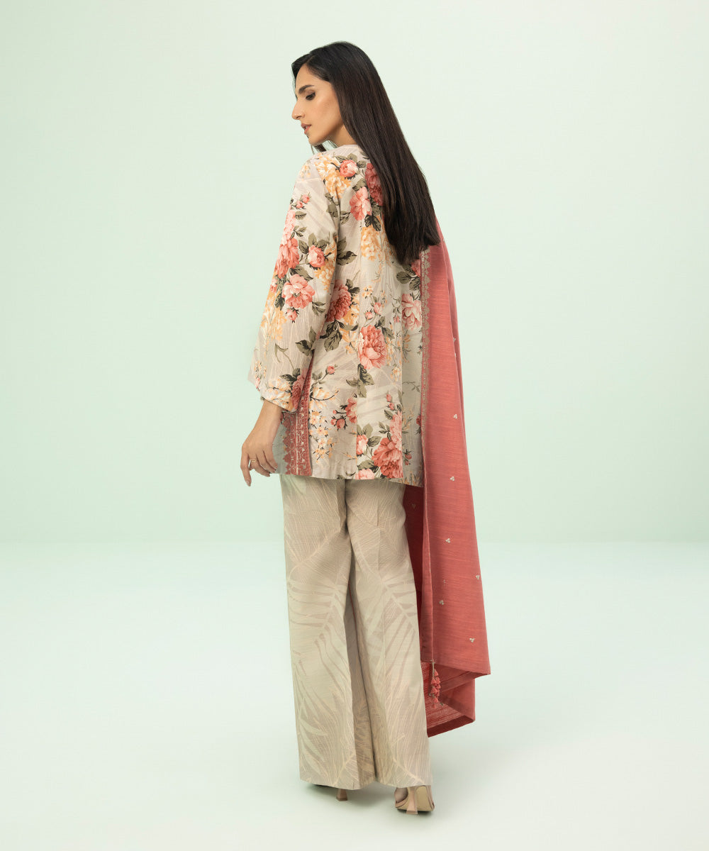 Sapphire - 3 Piece - Embroidered Khaddar Suit