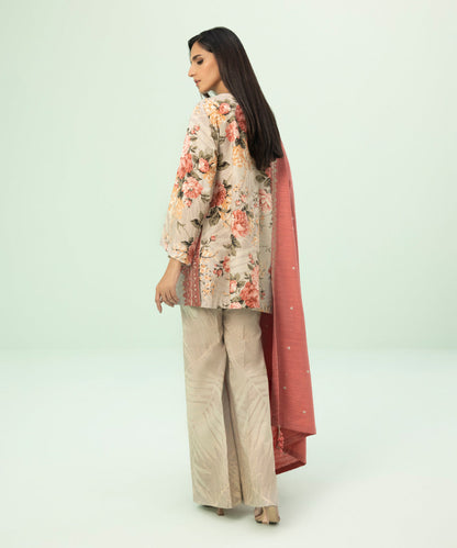 Sapphire - 3 Piece - Embroidered Khaddar Suit