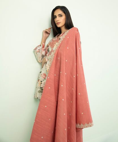 Sapphire - 3 Piece - Embroidered Khaddar Suit
