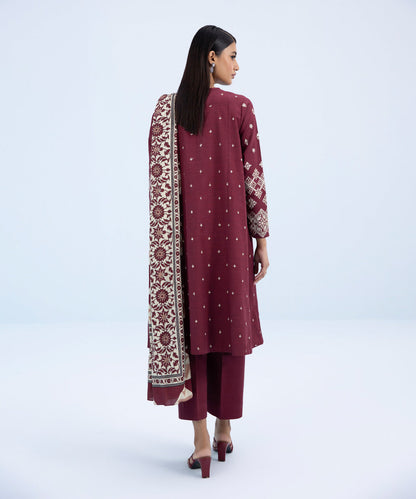 Sapphire - 3 Piece - Embroidered Khaddar Suit