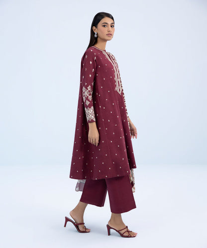 Sapphire - 3 Piece - Embroidered Khaddar Suit