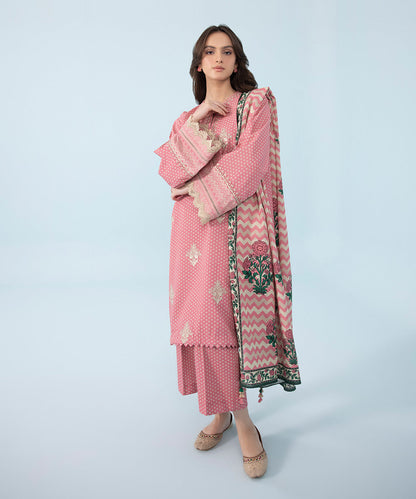 Sapphire - 3 Piece - Embroidered Khaddar Suit