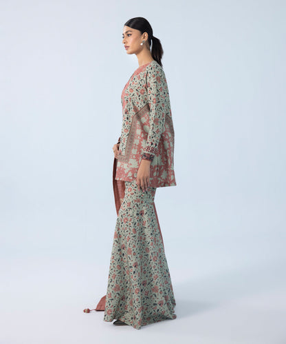 Sapphire - 3 Piece - Embroidered Khaddar Suit