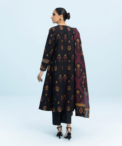 Sapphire - 3 Piece - Embroidered Jacquard Suit