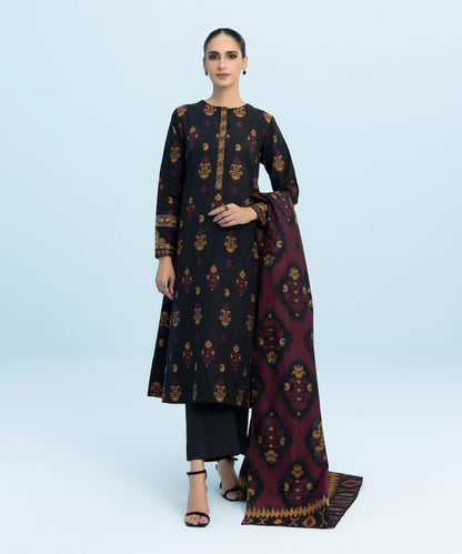 Sapphire - 3 Piece - Embroidered Jacquard Suit