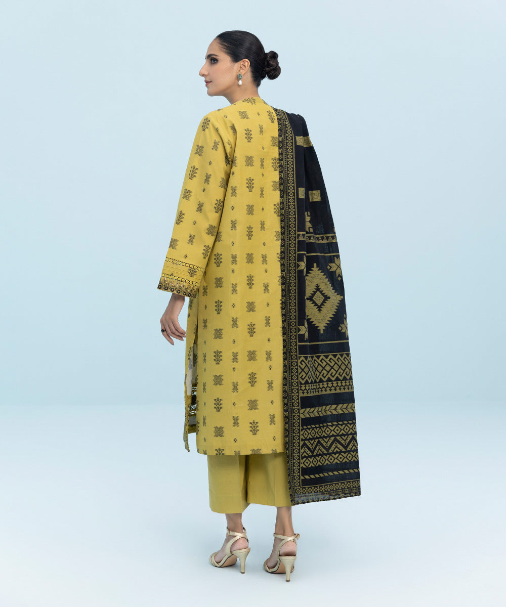 Sapphire - 3 Piece - Embroidered Jacquard Suit