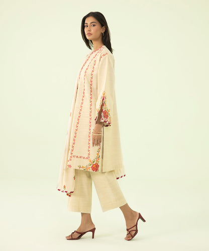 Sapphire - 3 Piece - Embroidered Khaddar Suit