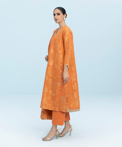 Sapphire - 3 Piece - Embroidered Jacquard Suit