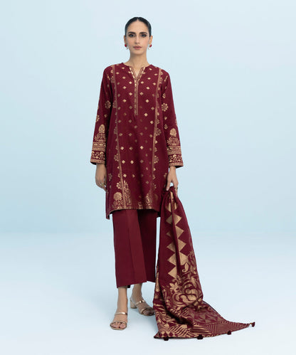 Sapphire - 3 Piece - Dyed Jacquard Suit