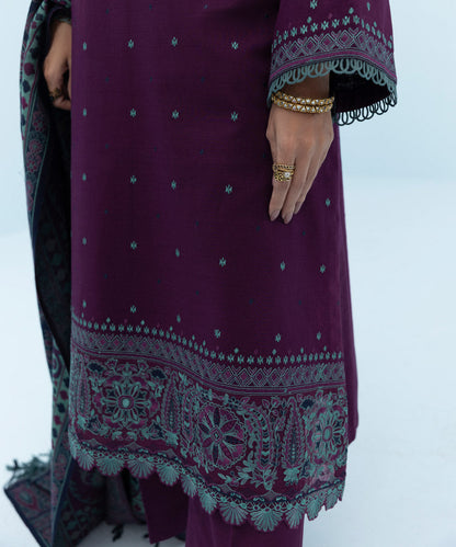 Sapphire - 3 Piece - Embroidered Khaddar Suit