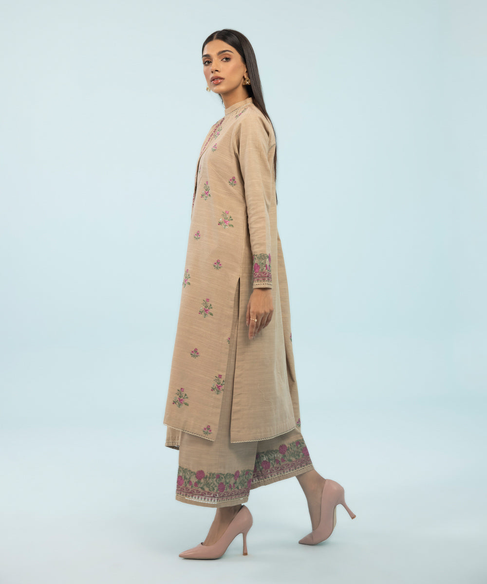 Sapphire - 3 Piece - Embroidered Khaddar Suit
