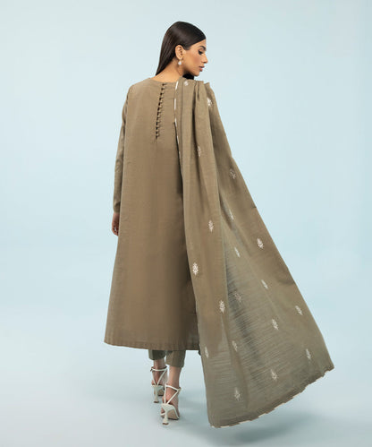 Sapphire - 3 Piece - Embroidered Khaddar Suit