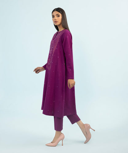 Sapphire - 2 Piece - Embroidered Dobby Suit
