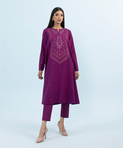 Sapphire - 2 Piece - Embroidered Dobby Suit