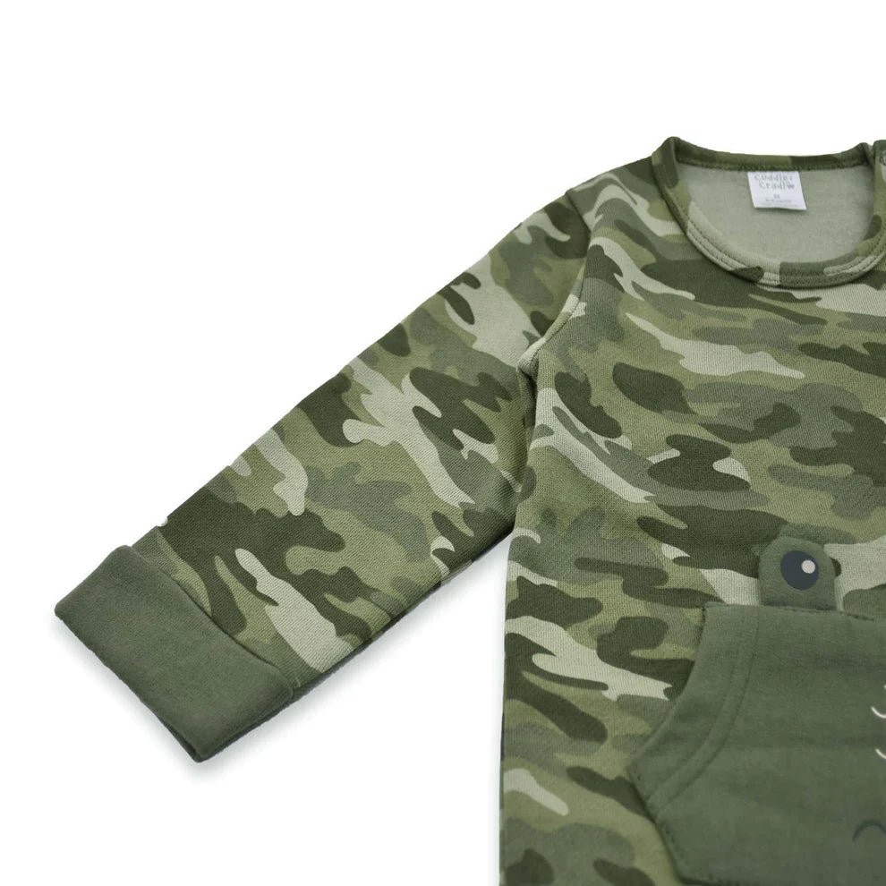 Cuddle & Cradle - Baby Fleece Romper (Alligator)