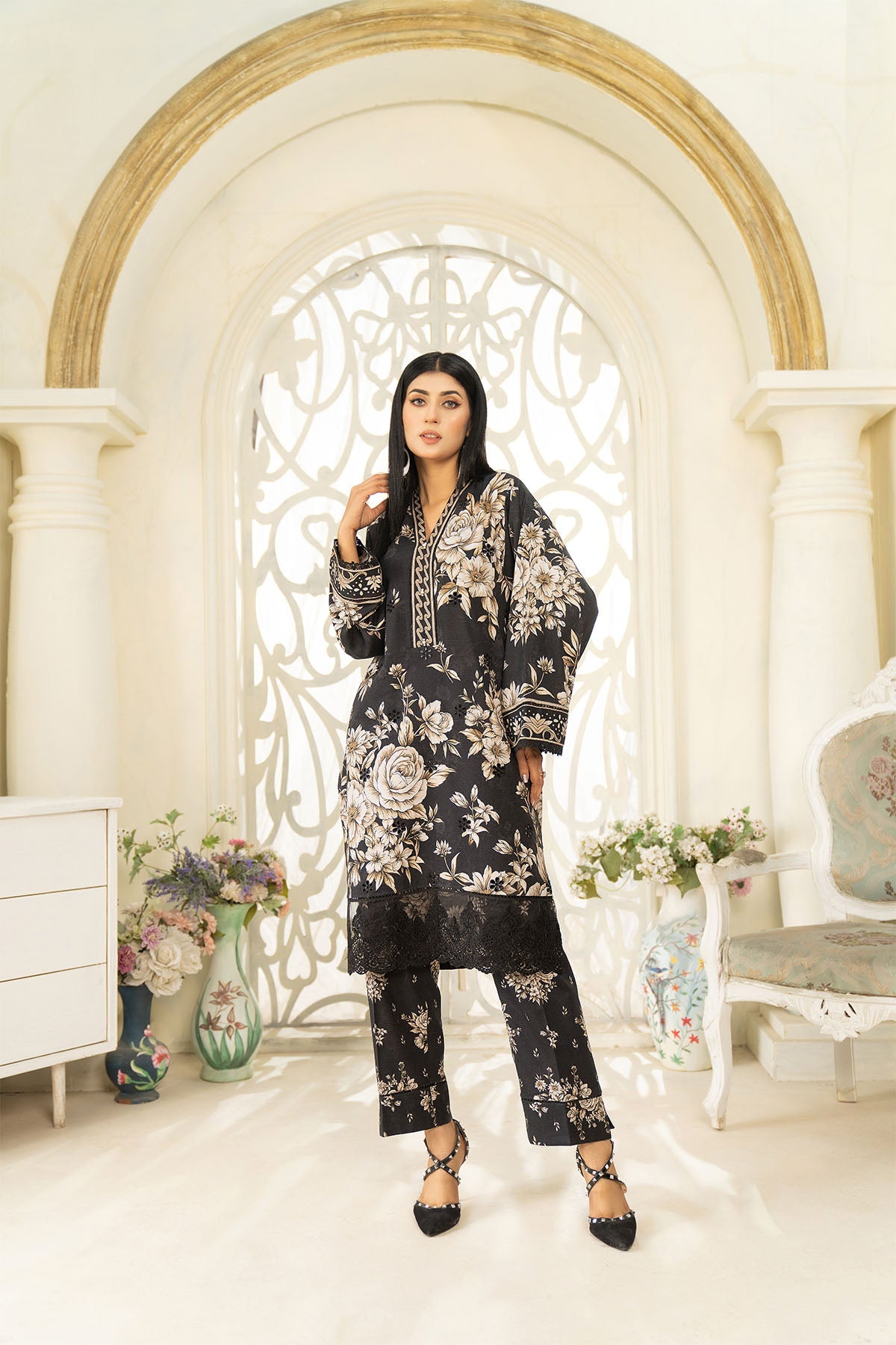 2PC Viscose Khaddar Suit - LDS 838