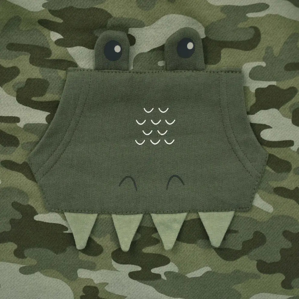 Cuddle & Cradle - Baby Fleece Romper (Alligator)