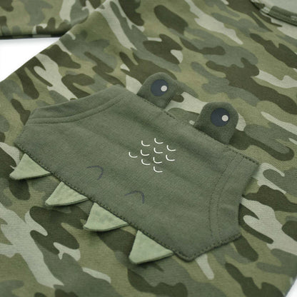 Cuddle & Cradle - Baby Fleece Romper (Alligator)