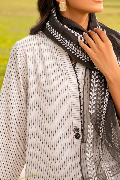 BTW - THREE PIECE WITH EMBROIDERED DUPATTA