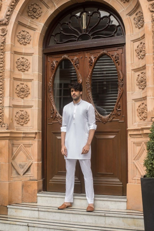 White Cotton Kurta 1