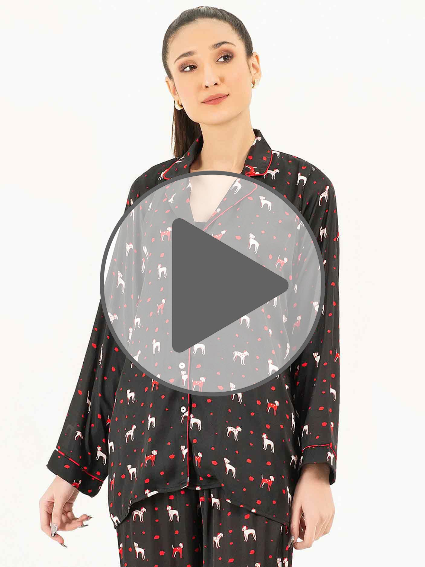 Printed Silk Sleepwear