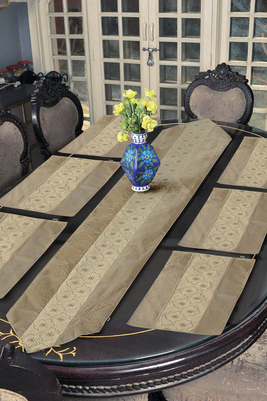 Nishat Linen - Vanila Table Runner Set - 7 Piece