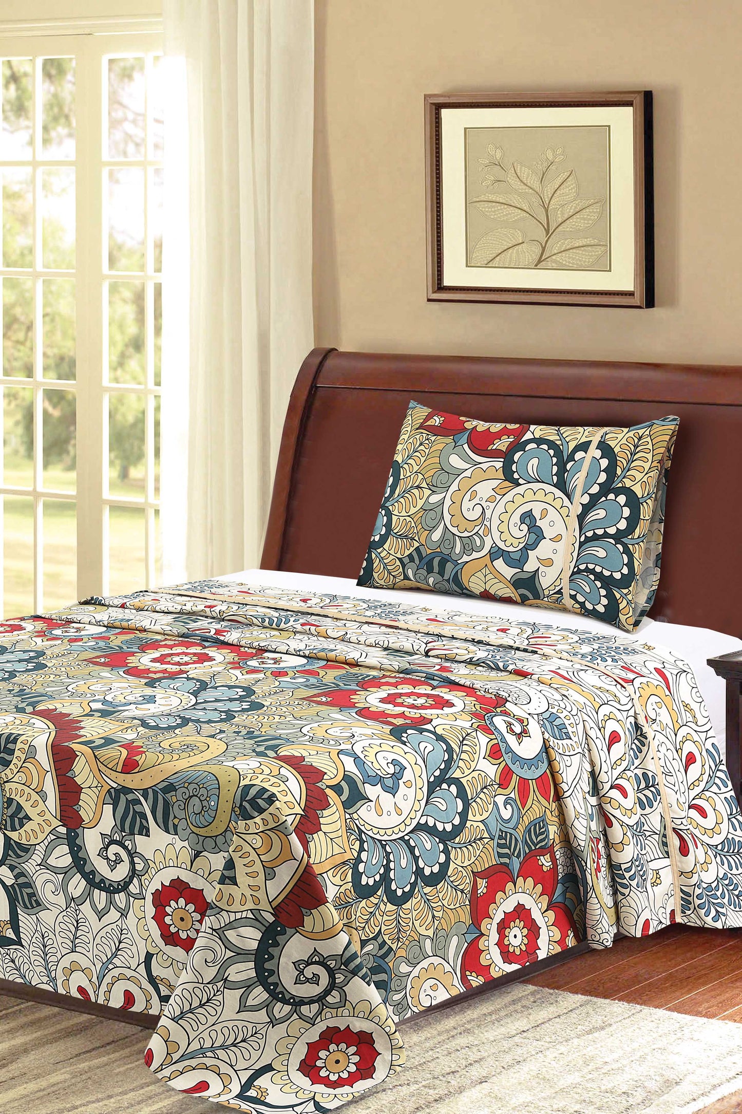 Nishat Linen - Vintage Floral Sheet Set