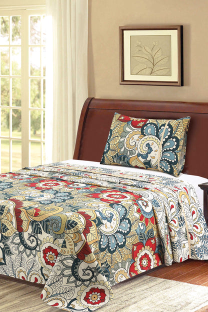 Nishat Linen - Vintage Floral Sheet Set