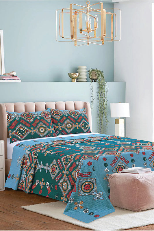 Nishat Linen - Vintage Tiles Sheet Set