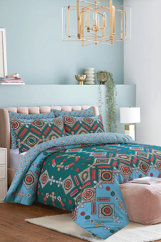 Nishat Linen - Vintage Tiles Duvet Cover