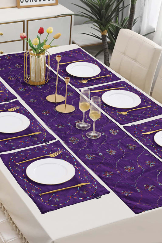 Nishat Linen - Voila Table Runner Set - 7 Piece