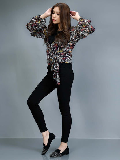 Limelight - Printed Chiffon Top